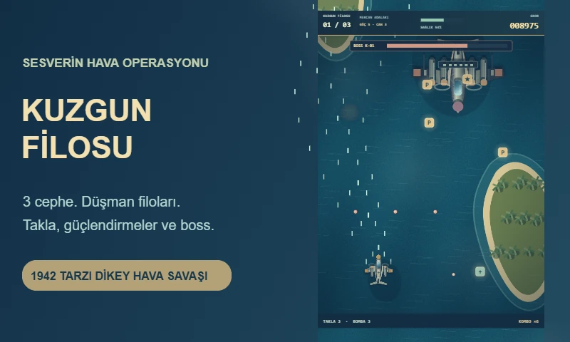 Kuzgun Filosu oyun görünümü