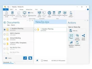 WinZip ekran görüntüsü 2